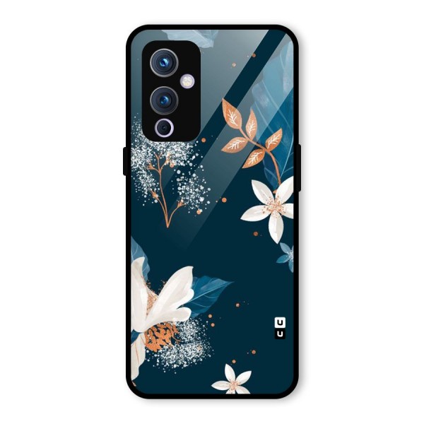 Royal Floral Glass Back Case for OnePlus 9