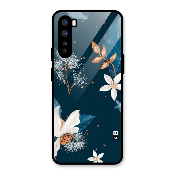 Royal Floral Glass Back Case for OnePlus Nord