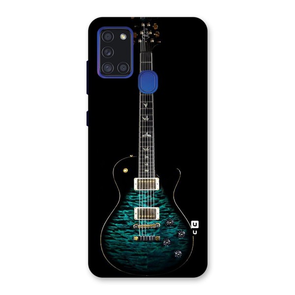 Royal Green Guitar Back Case for Galaxy A21s