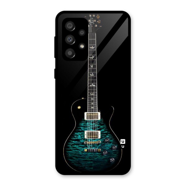 Royal Green Guitar Glass Back Case for Galaxy A32