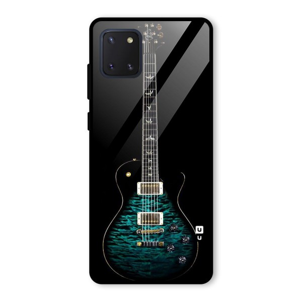 Royal Green Guitar Glass Back Case for Galaxy Note 10 Lite
