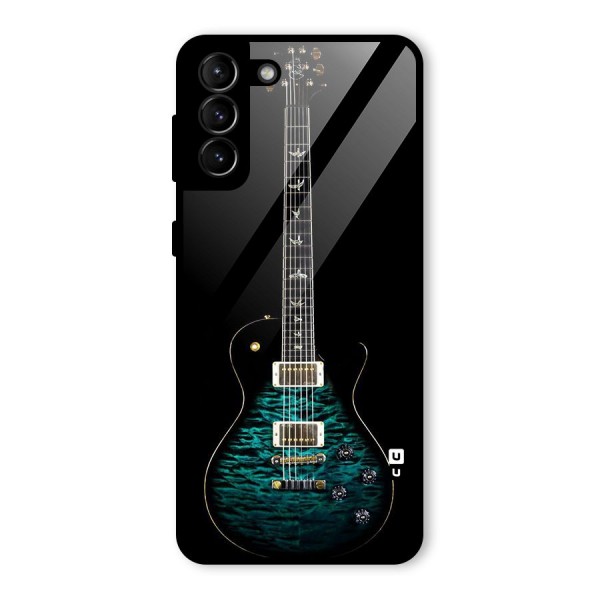 Royal Green Guitar Glass Back Case for Galaxy S21 Plus