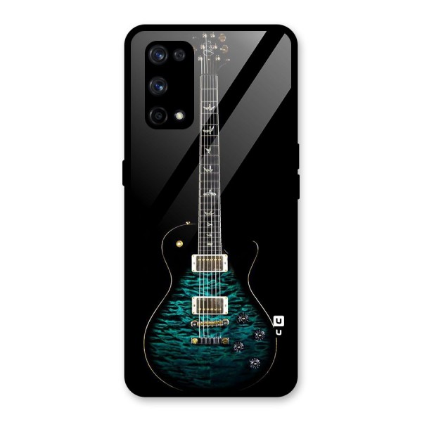 Royal Green Guitar Glass Back Case for Realme X7 Pro