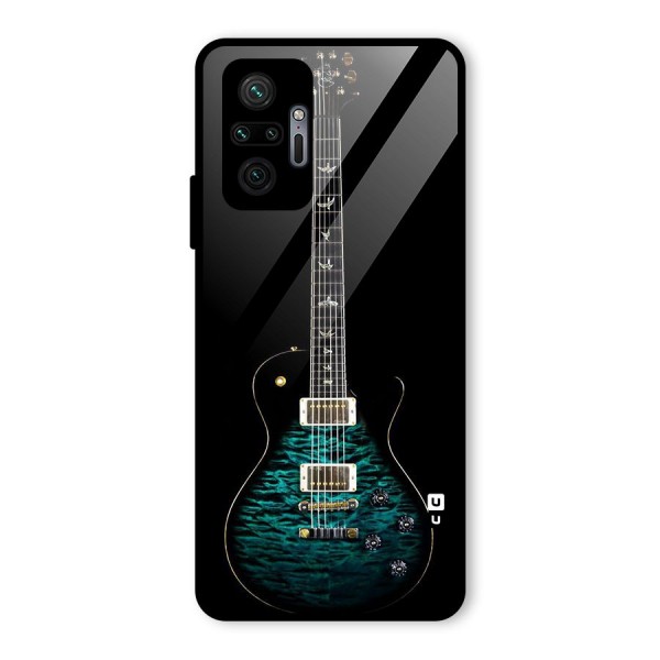 Royal Green Guitar Glass Back Case for Redmi Note 10 Pro