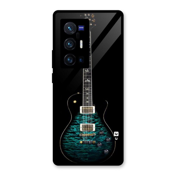 Royal Green Guitar Glass Back Case for Vivo X70 Pro Plus
