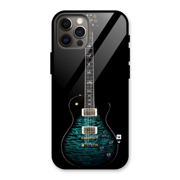 Royal Green Guitar Glass Back Case for iPhone 12 Pro