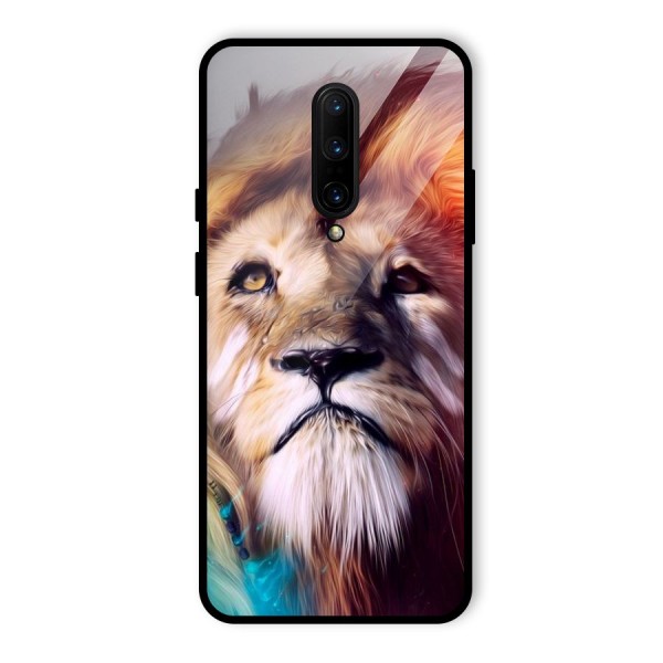 Royal Lion Glass Back Case for OnePlus 7 Pro