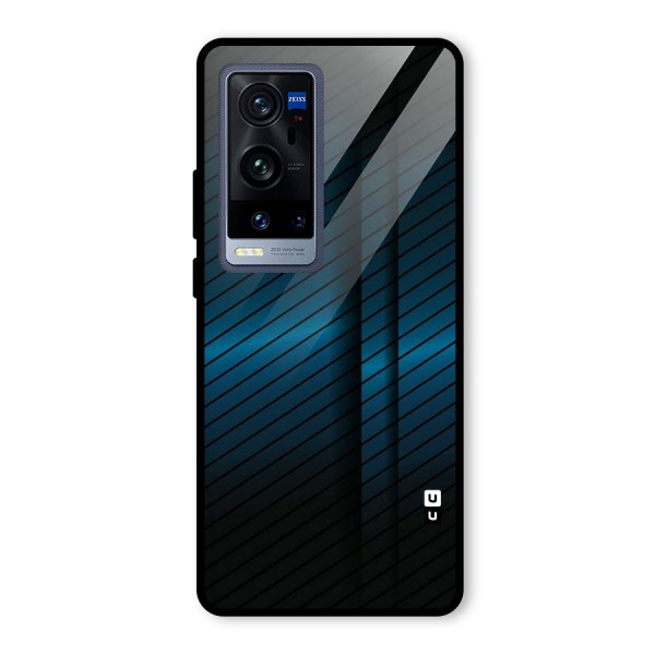 Royal Shade Blue Glass Back Case for Vivo X60 Pro Plus