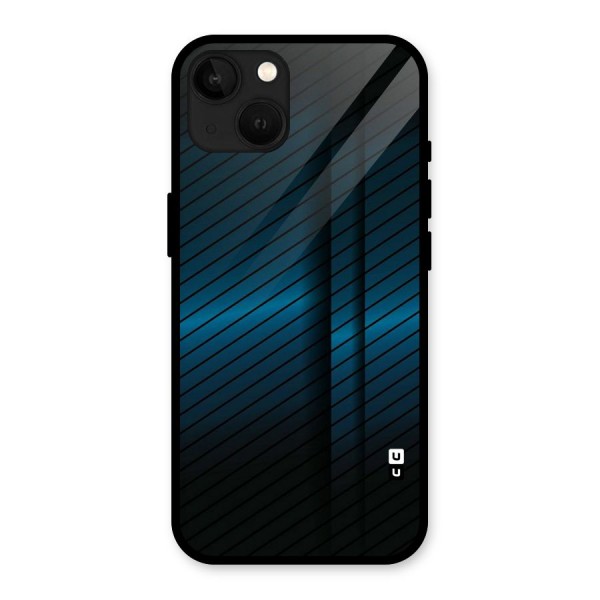 Royal Shade Blue Glass Back Case for iPhone 13