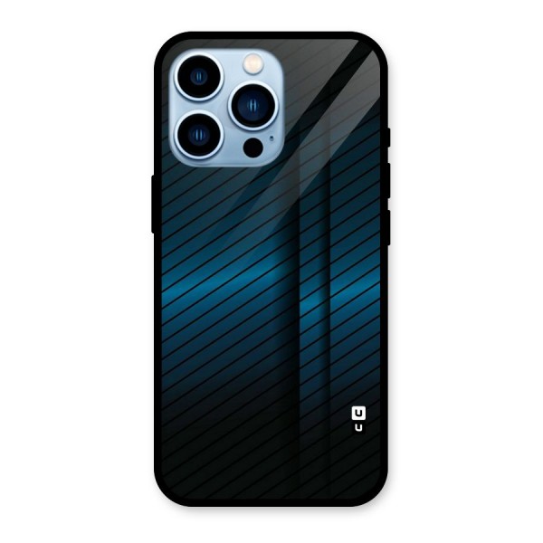 Royal Shade Blue Glass Back Case for iPhone 13 Pro