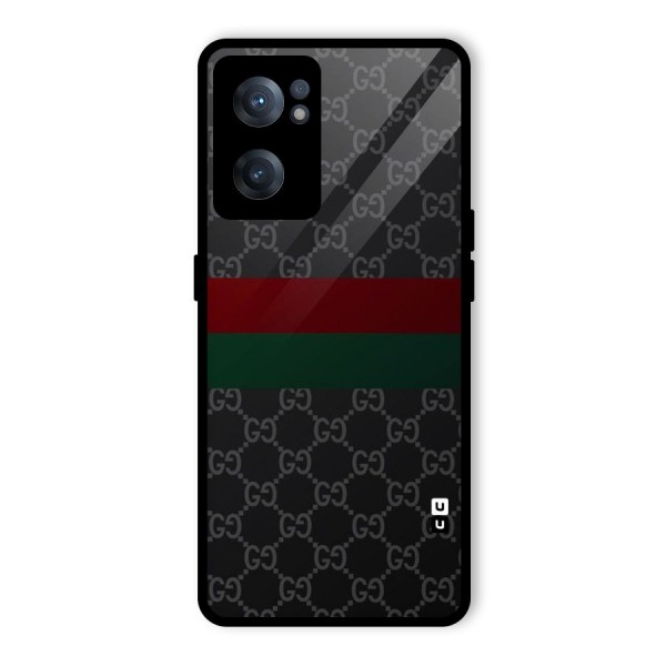 Royal Stripes Design Glass Back Case for OnePlus Nord CE 2 5G