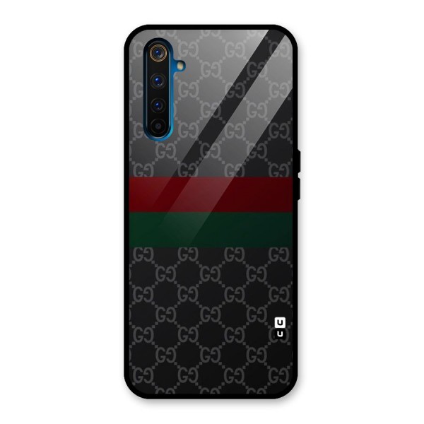 Royal Stripes Design Glass Back Case for Realme 6 Pro
