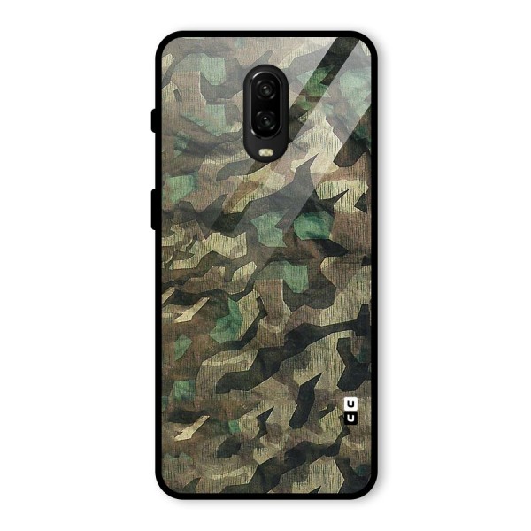 Rugged Army Glass Back Case for OnePlus 6T