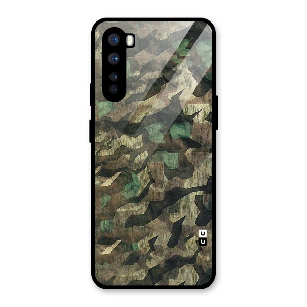 Rugged Army Glass Back Case for OnePlus Nord