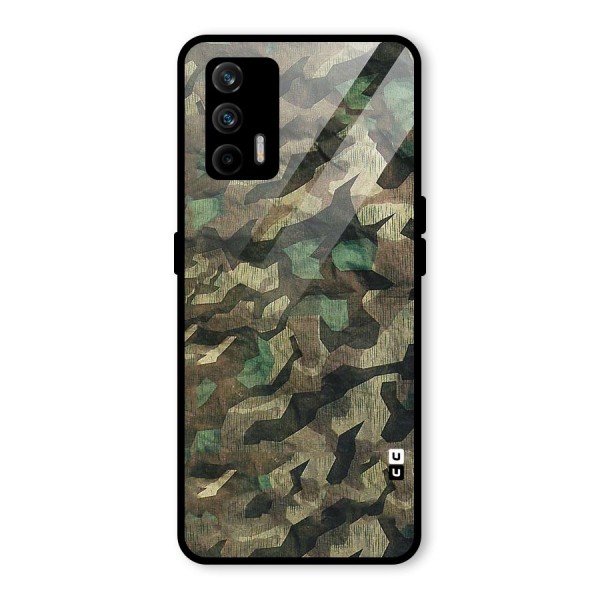 Rugged Army Glass Back Case for Realme X7 Max