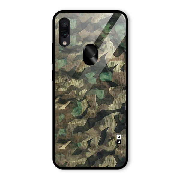 Rugged Army Glass Back Case for Redmi Note 7 Pro