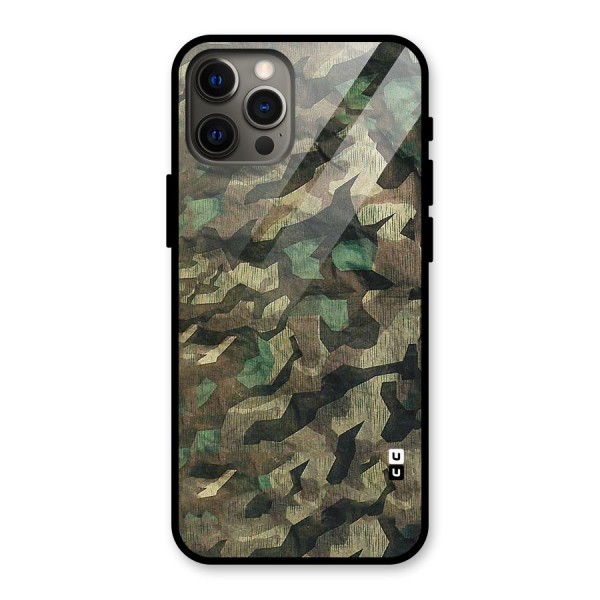 Rugged Army Glass Back Case for iPhone 12 Pro Max