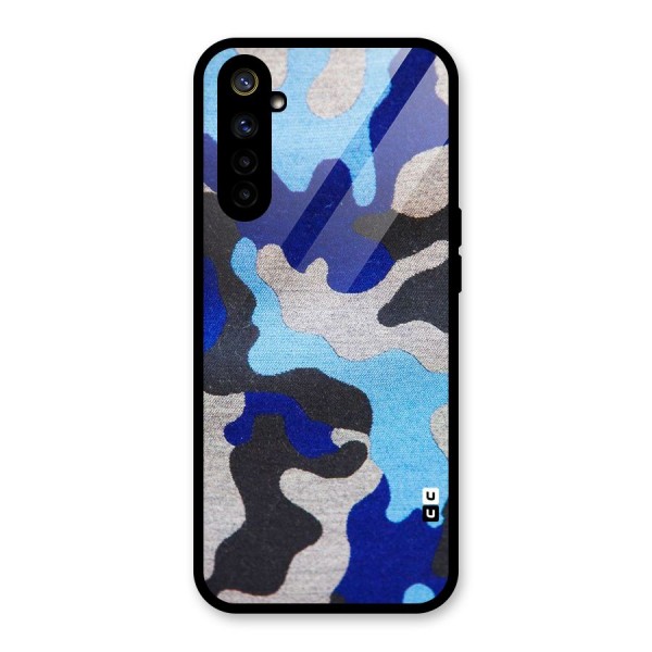 Rugged Camouflage Glass Back Case for Realme 6