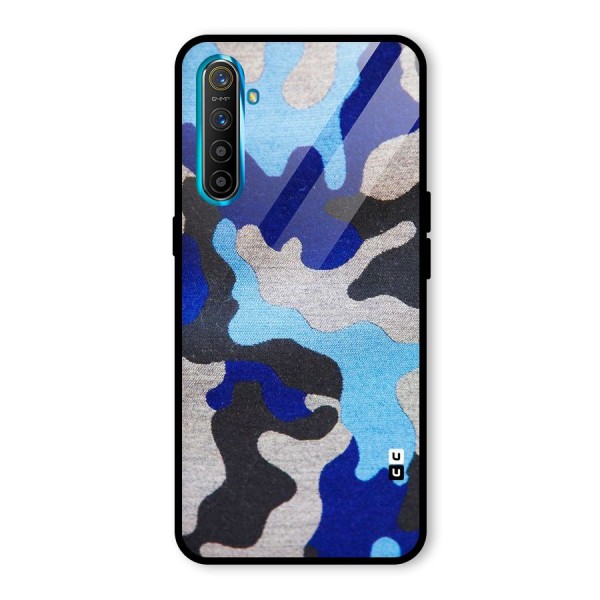 Rugged Camouflage Glass Back Case for Realme XT
