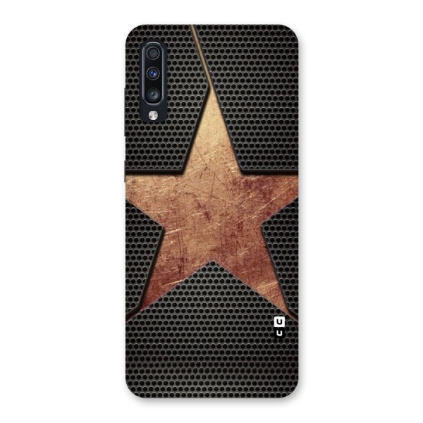 Rugged Gold Star Back Case for Galaxy A70