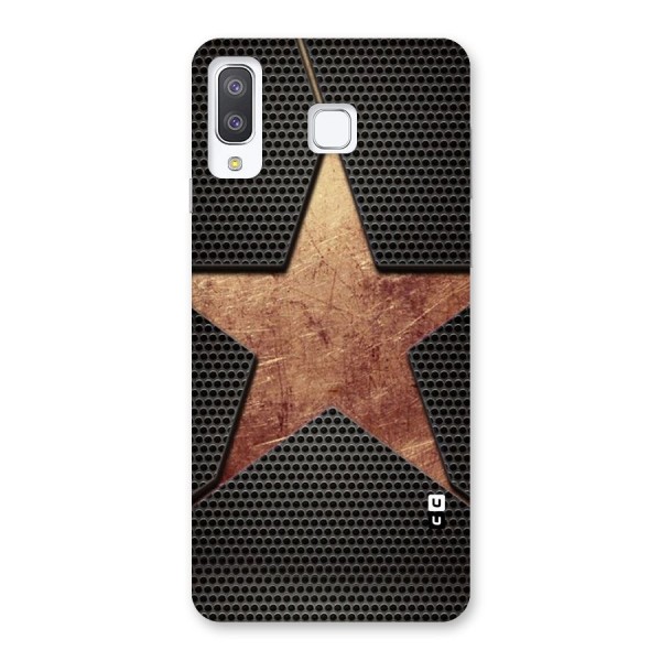 Rugged Gold Star Back Case for Galaxy A8 Star