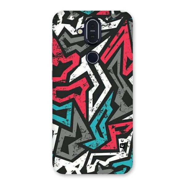 Rugged Strike Abstract Back Case for Nokia 8.1