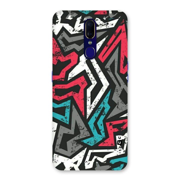 Rugged Strike Abstract Back Case for Oppo A9