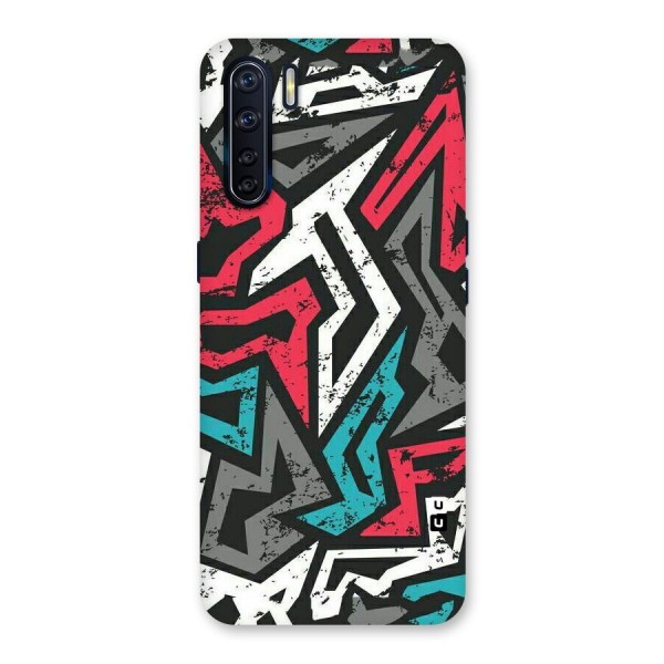 Rugged Strike Abstract Back Case for Oppo F15