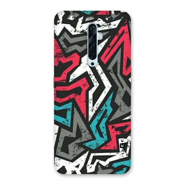 Rugged Strike Abstract Back Case for Oppo Reno2 F