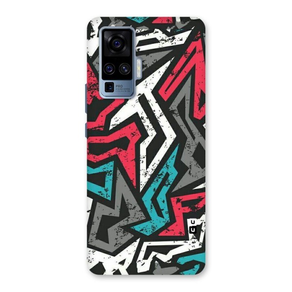 Rugged Strike Abstract Back Case for Vivo X50 Pro