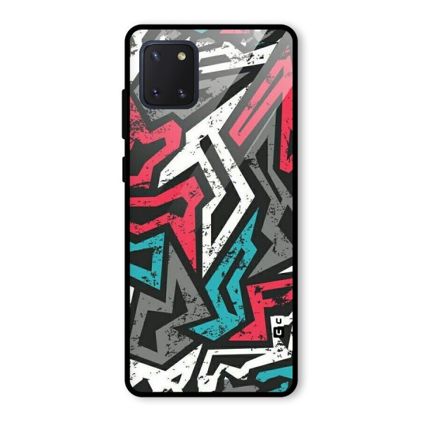 Rugged Strike Abstract Glass Back Case for Galaxy Note 10 Lite