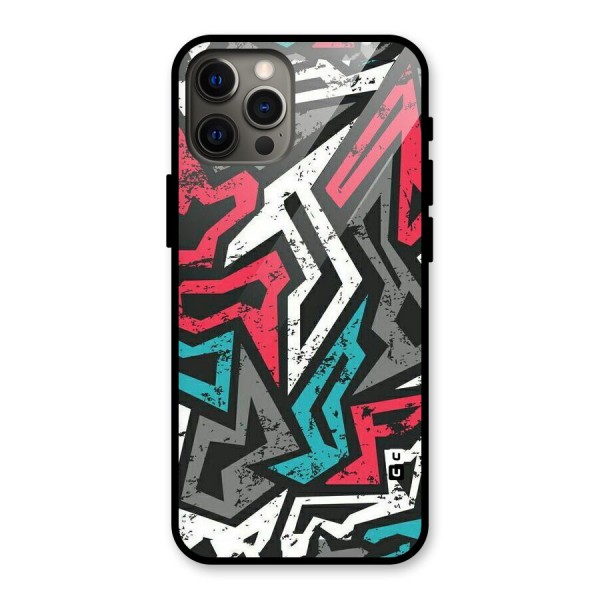 Rugged Strike Abstract Glass Back Case for iPhone 12 Pro Max