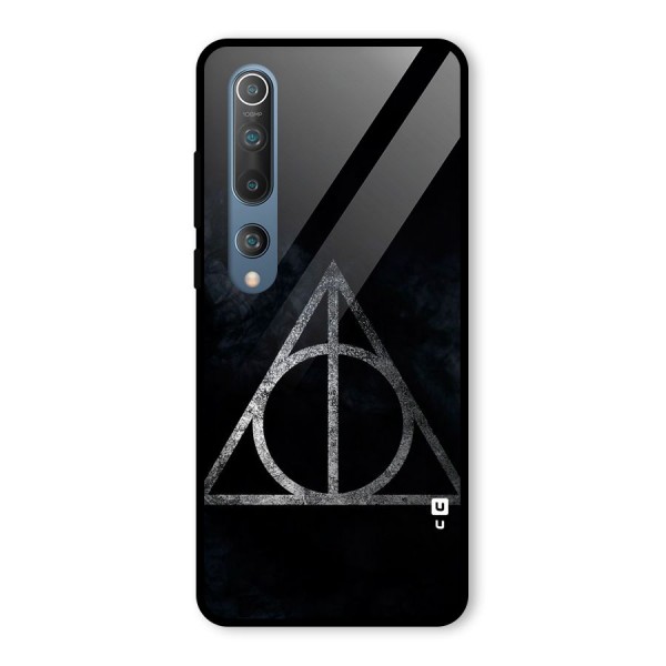 Rugged Triangle Design Glass Back Case for Mi 10