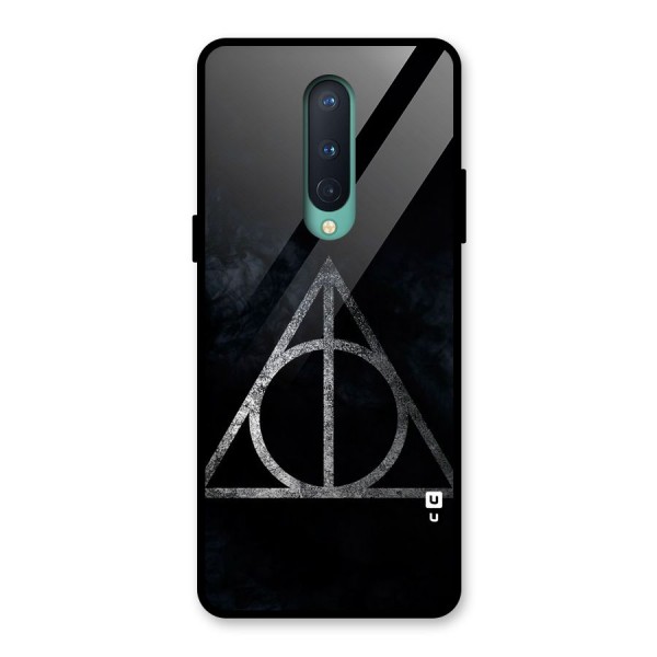 Rugged Triangle Design Glass Back Case for OnePlus 8