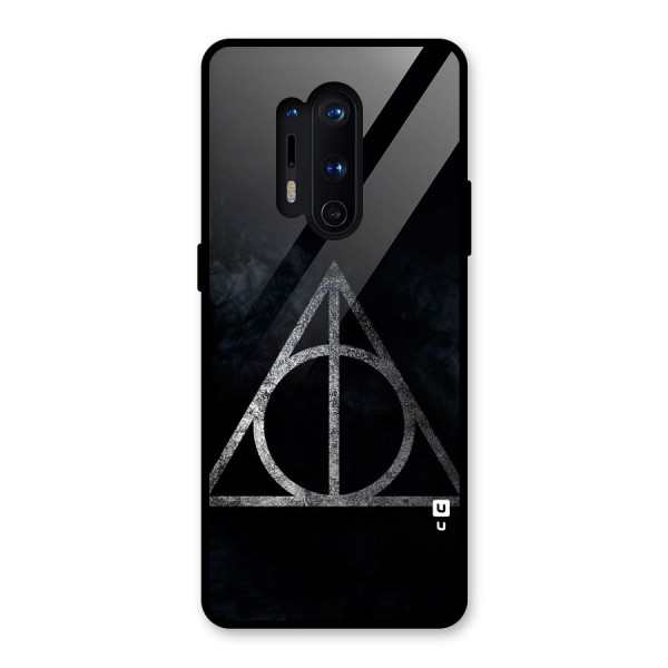 Rugged Triangle Design Glass Back Case for OnePlus 8 Pro