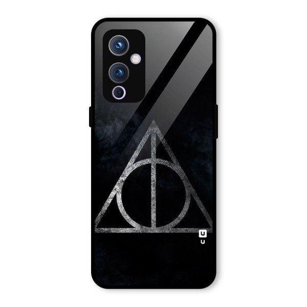 Rugged Triangle Design Glass Back Case for OnePlus 9