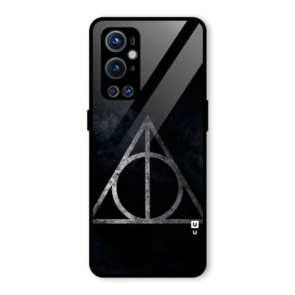 Rugged Triangle Design Glass Back Case for OnePlus 9 Pro