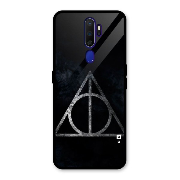 Rugged Triangle Design Glass Back Case for Oppo A9 (2020)