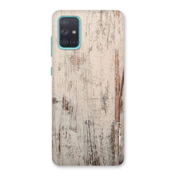 Rugged Wooden Texture Back Case for Galaxy A71