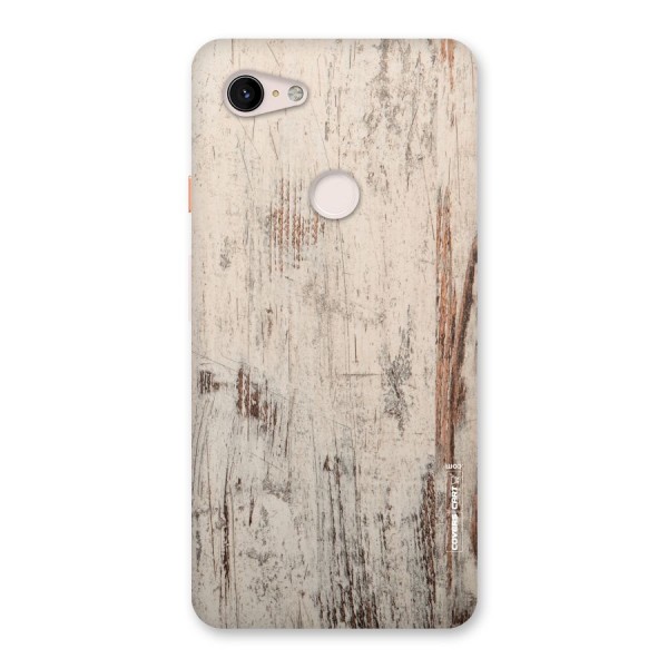 Rugged Wooden Texture Back Case for Google Pixel 3 XL