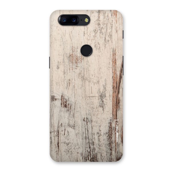 Rugged Wooden Texture Back Case for OnePlus 5T