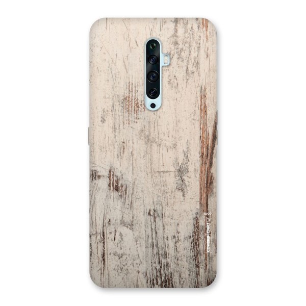 Rugged Wooden Texture Back Case for Oppo Reno2 F