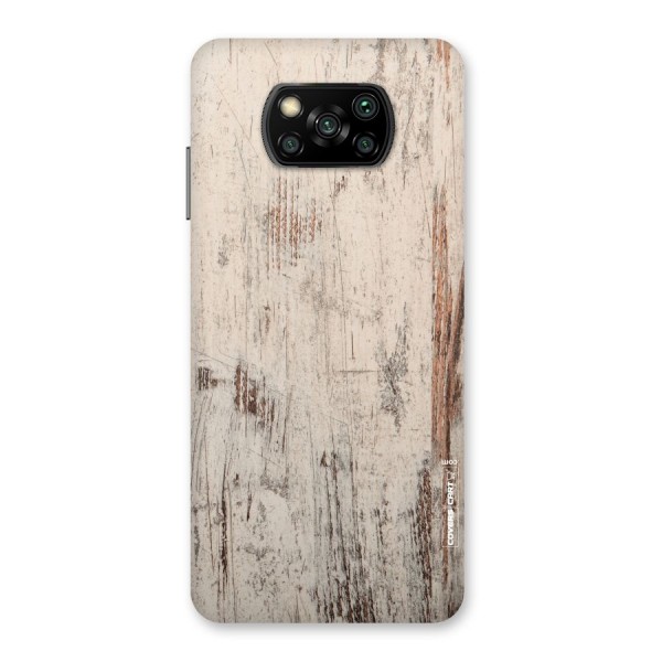 Rugged Wooden Texture Back Case for Poco X3