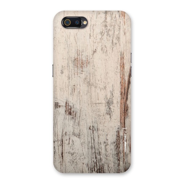 Rugged Wooden Texture Back Case for Realme C2