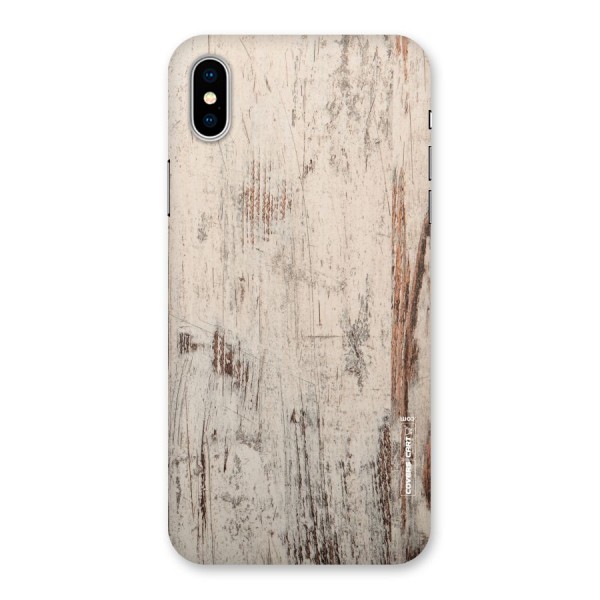 Rugged Wooden Texture Back Case for iPhone XS