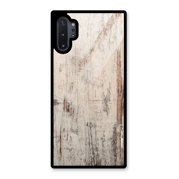 Rugged Wooden Texture Glass Back Case for Galaxy Note 10 Plus
