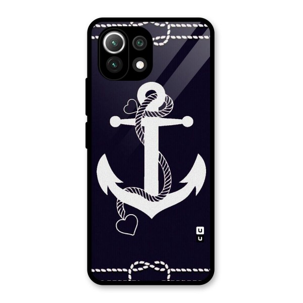 Sail Anchor Glass Back Case for Mi 11 Lite NE 5G