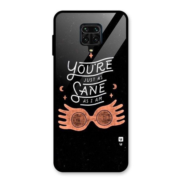Sane As I Glass Back Case for Redmi Note 9 Pro
