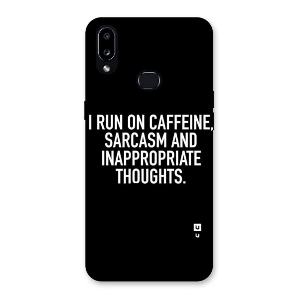 Sarcasm And Caffeine Back Case for Galaxy A10s
