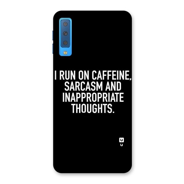 Sarcasm And Caffeine Back Case for Galaxy A7 (2018)